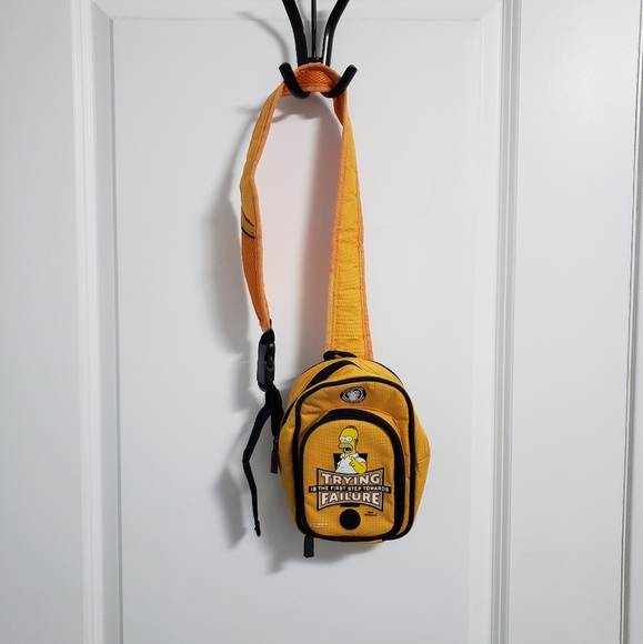 The Simpsons Handbags - THE SIMPSONS Orange Crossbody Sling Bag